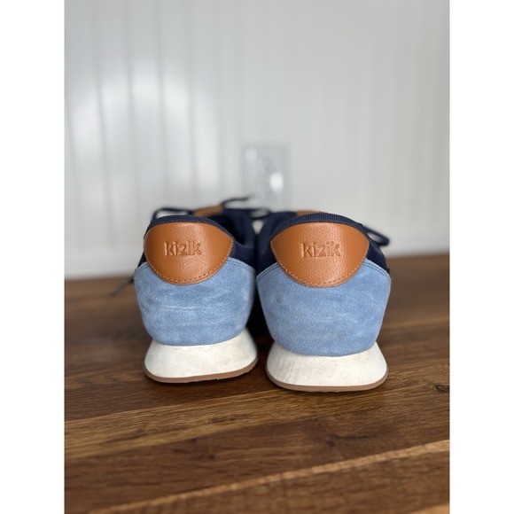 Kizik Milan Naval Academy Blue Sneakers Men's Size 12 Suede Lace-Up Tennis Shoes - Picture 6 of 11